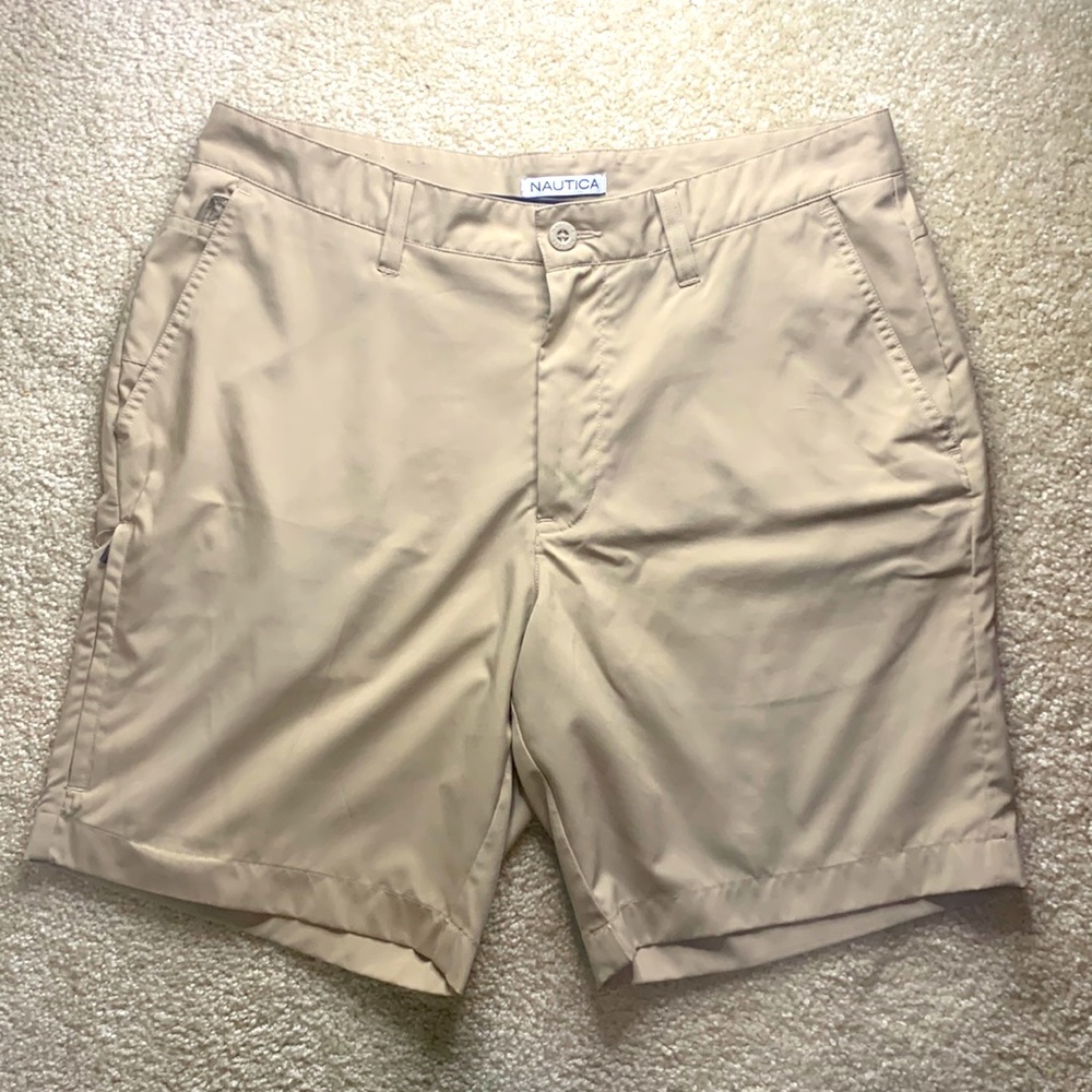 Men’s Tan 32W Nautical Shorts - Stretch Classic Fit